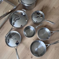 Sur La Table Tri-Ply Stainless Steel Cookware Set — 14+ Pieces