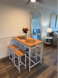 Dining table and chairs