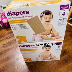 Up & Up Baby Disposable Diaper Size 4 New Condition $20/box