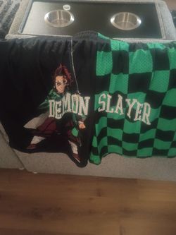 Demon slayer basketball shorts xl