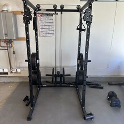 Home Gym System With Weights And Benches