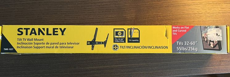 New Stanley Tilt TV Wall Mount 32–60” (Up to 55 lbs)