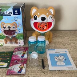 Brand puppy🐶 Dog Bubble Machine for Kids & Parties  • Fun automatic bubble blower shaped like a cute dog  • Available with or without LED light and w
