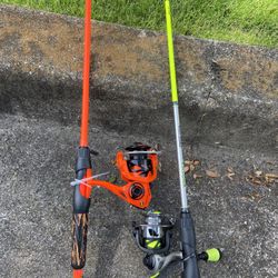 Bundle Of TWO NEW REEL N RODS 
