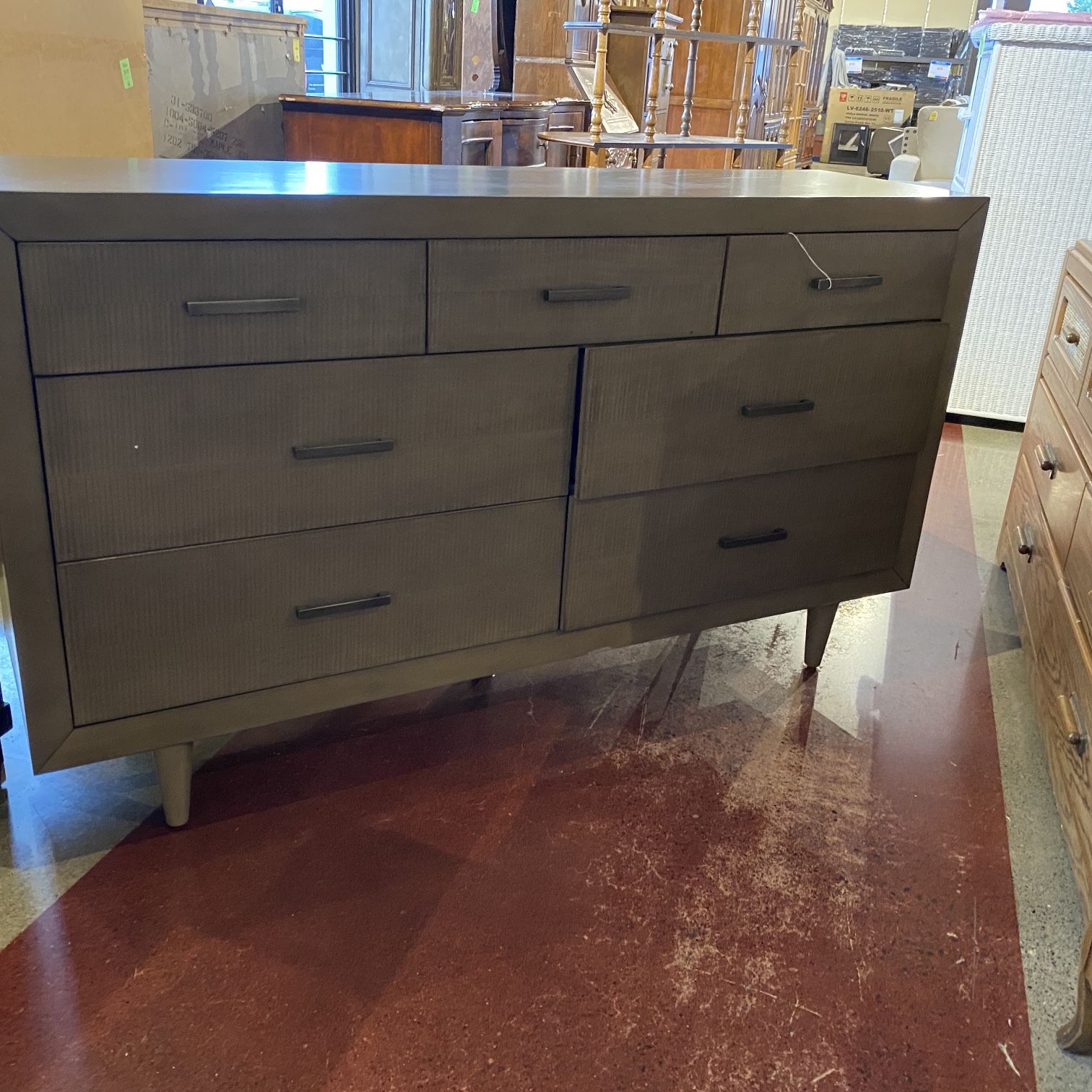 NEW! Abbyson Retro Mid-Century Dresser-Gray