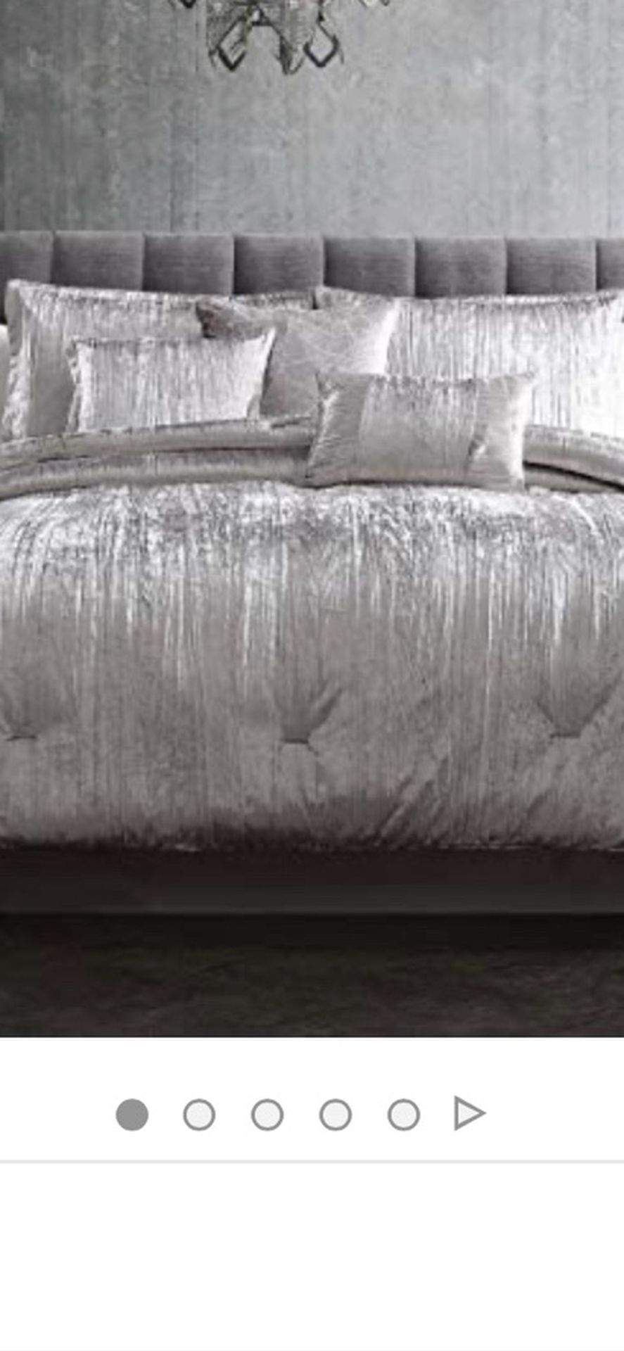 Riverbrook Home Turin Comforter Set, Queen, 7-Piece, Silver