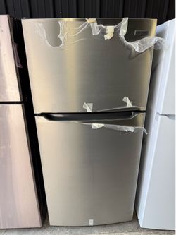 Brand new Frigidaire Stainless Steel top and bottom refrigerator