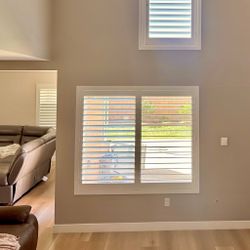 Custom Built Real Wood Interior Plantation Shutters - Premium Basswood Window Shades & Coverings - Professional Local Measuring & Mounting
