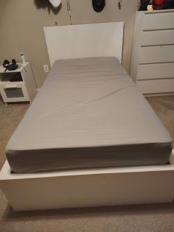 Twin Bed Frame and Mattress