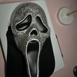 Ghost Face Blinged Mask