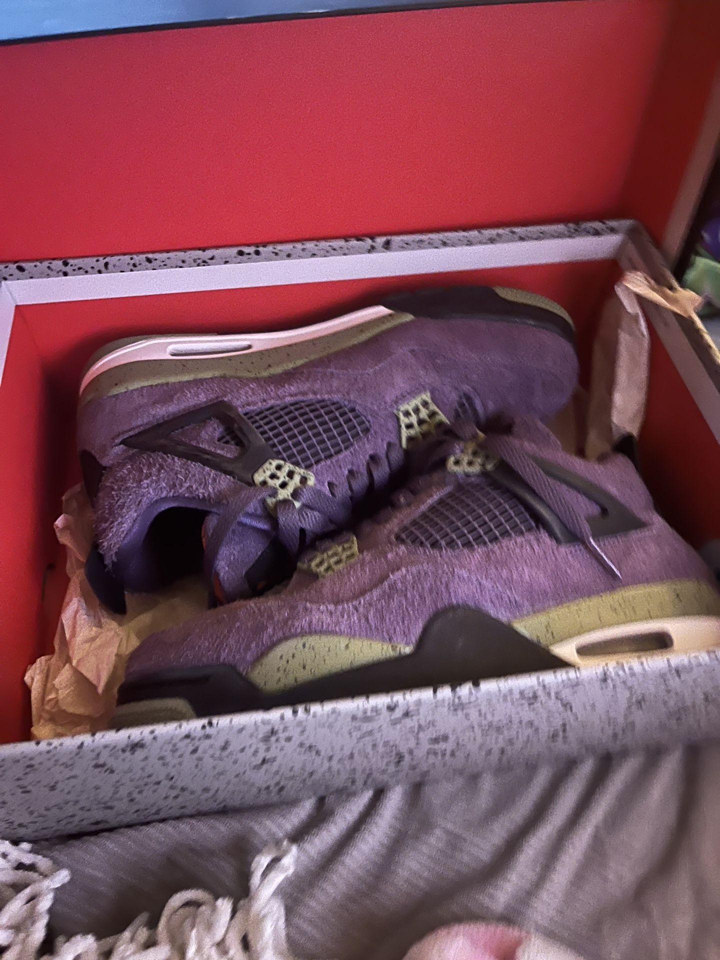 Women canyon purple air Jordan 4  retros. 