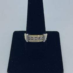 Gold Diamond Ring 14K NEW 