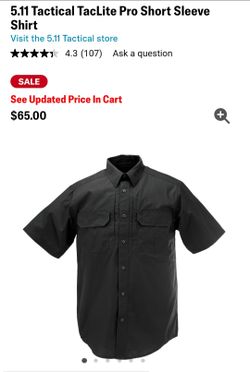 5.11 Tactical Short Sleeve Button up shirts $25 for all of them