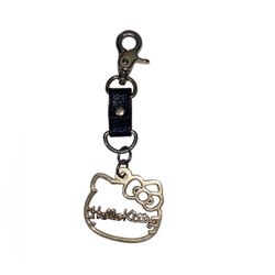 Hello Kitty Gold Purse Key Chain Ring 6”x2”