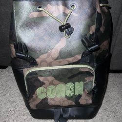 Coach Camouflage Travel Backpack