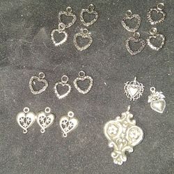 Lot Of Heart Pendants