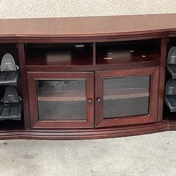 Solid wood entertainment center NEED GONE