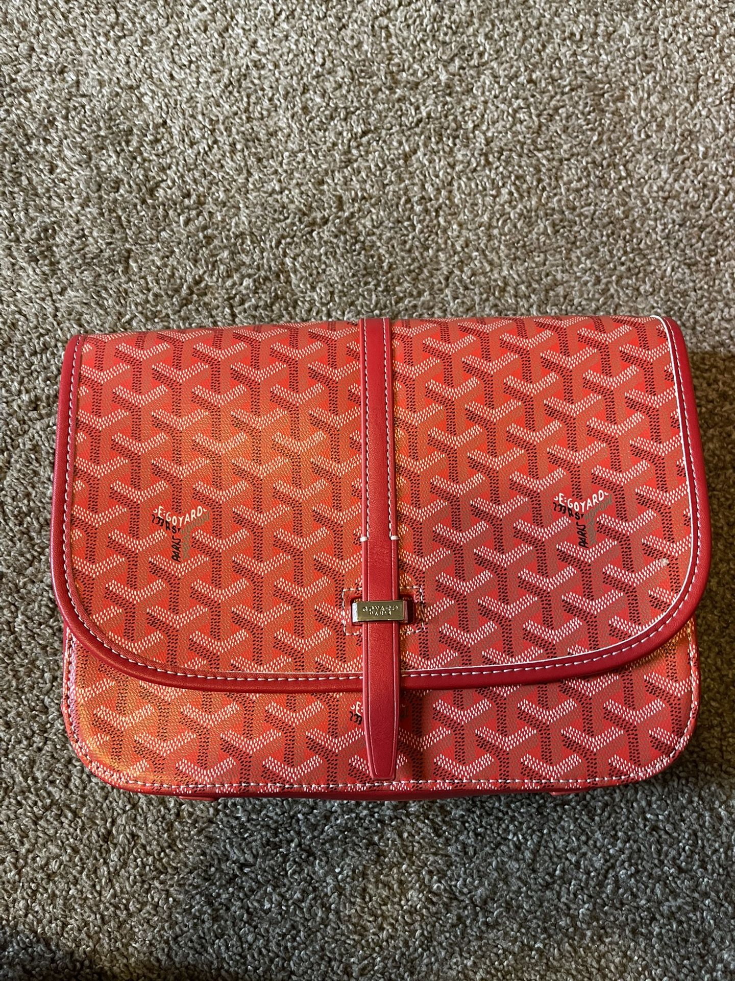 Red Men’s Messenger Bag 