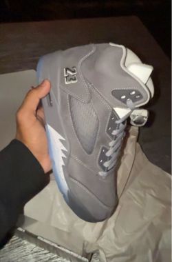 Jordan 5 wolf grey size 10