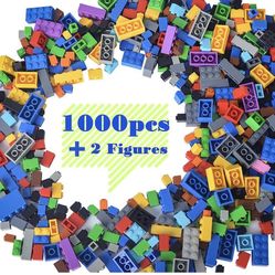 Building Bricks Compatible with Lego - 1000 Pieces Bulk Building Blocks in  Random Color - Mixed Shape - Includes 2 Figures for Sale in Tustin, CA -  OfferUp