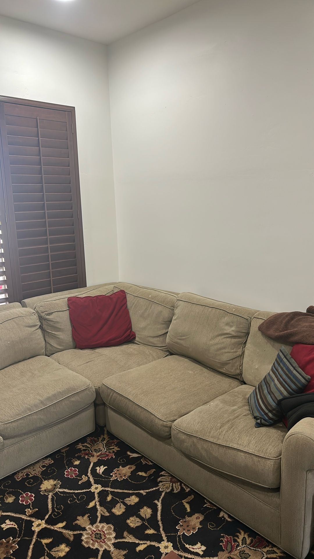 Crate And Barrel Down Sectional