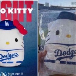 Dodgers Hello Kitty Squishmallow Plush SGA April 2025