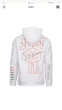 Nike JDI Club Pullover Hoodie White Just Do It Vibes Medium for Sale in San  Jose, CA - OfferUp
