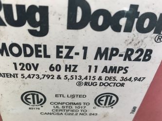 The rug doctor steame cleaner