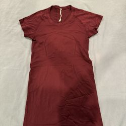 Lululemon Swiftly Tech Short Sleeve Shirt Burgundy