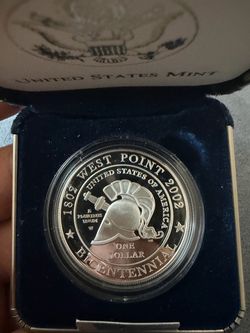 2002 West Point Bicentennial Silver Dollar Proof Coin