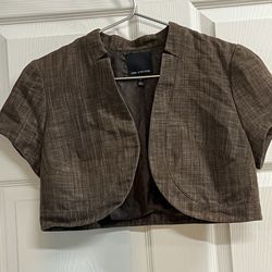 The Limited Brown Bolero - Size Medium - EUC 