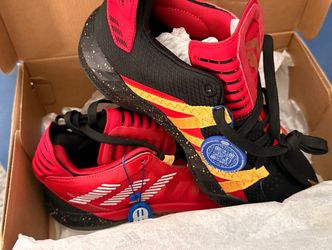 Adidas Dame 6 Chinese New Year EH1994 Mens Size 8 Scarlet Gold Black