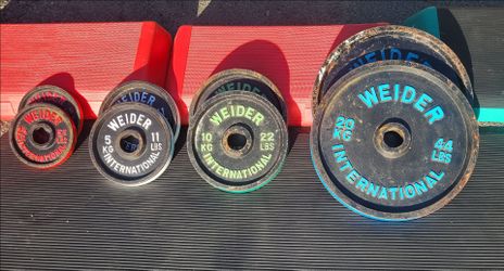 Weider DIY colored weight plate set (Kilograms)