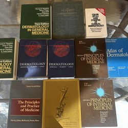 Medical Books, Dermatology, General Medicine, Hardcovers