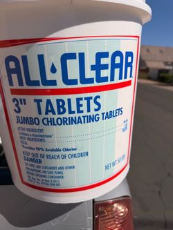 Brand new unopened chlorine tabs 50lbs