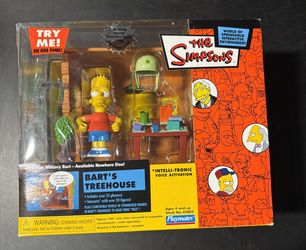 Highly collectible interactive, Simpsons Bart’s treehouse new old stock never opened.
