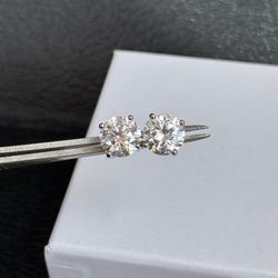 6cttw big real moissanite VVS1 9mm earrings for woman’s and men’s