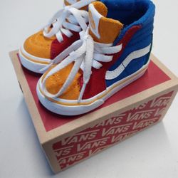 Vans Sk8-Hi Toddler Shoes Size 4.0