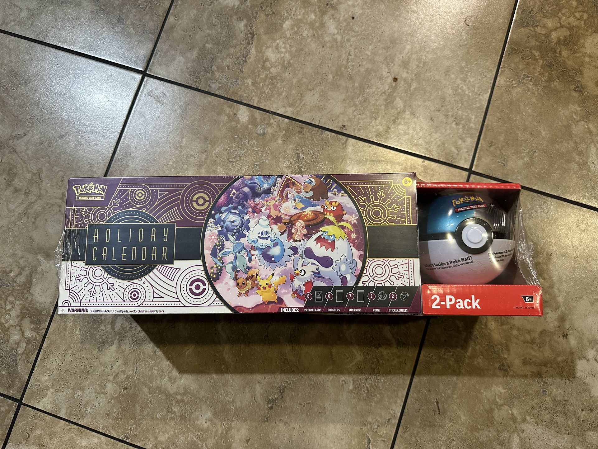 Pokemon 2025 Holiday Advent Calendar + Great Ball Costco Bundle