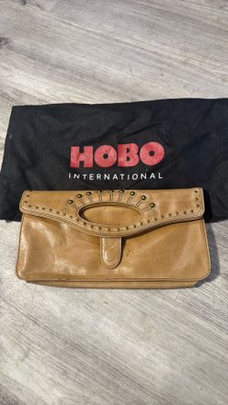 Hobo International Camel Colored Leather with Gold Stud Accents HOBO · Size: 11 x 6 x 1/2