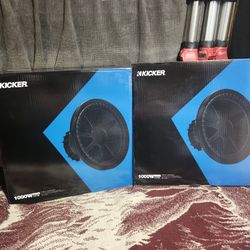 Brand New Kicker CVX 15" Dual 4 Ohm  1000 Rms Subwoofer 