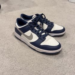 Midnight Navy Smoke Grey Nike Dunks 
