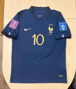 France 2022 World Cup Home Jersey - Mbappé #10 (Size L - Fan Version)