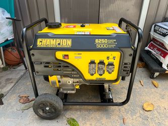 Champion 6250 watts generator like new runs great asking $550