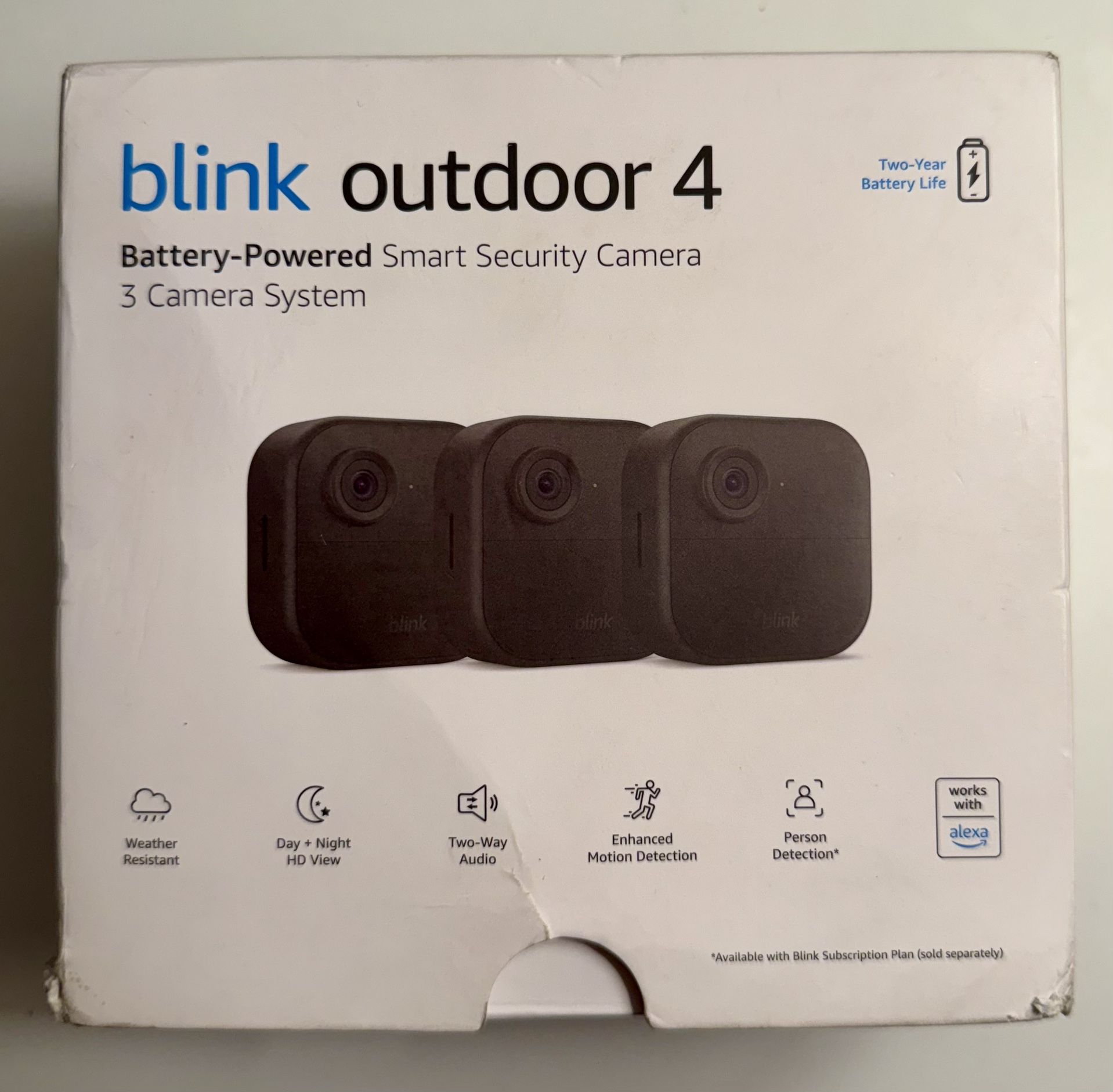 Blink Outdoor 4 Security Camera System - 3 cameras + Sync module