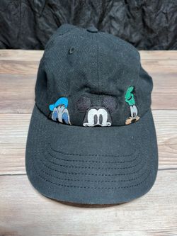 Disney Mickey Mouse Goofy Donald Duck Unisex  Adult Baseball Cap Hat Black
