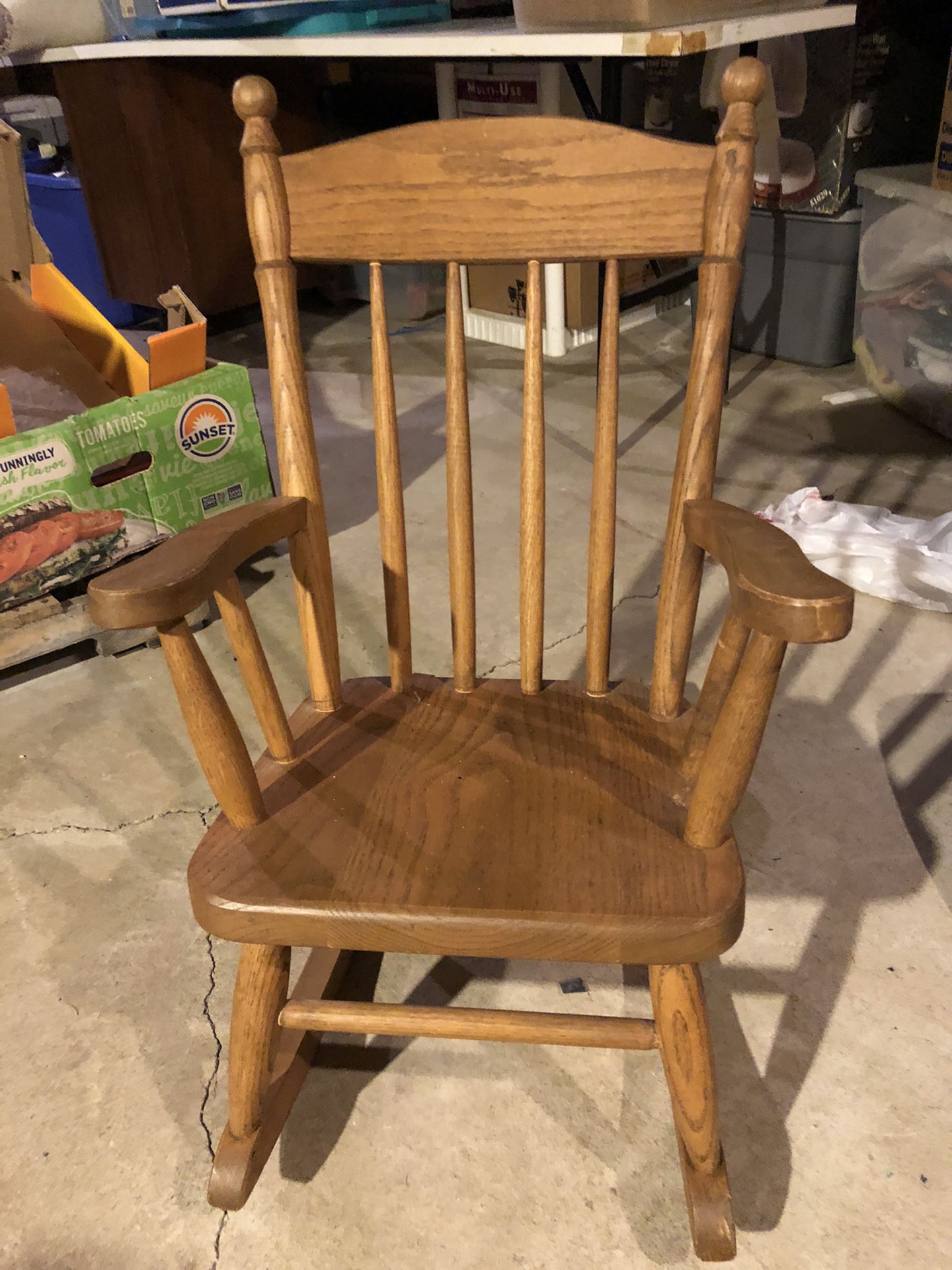 Kids Wooden Rocking Chair