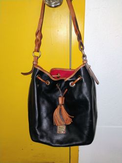 Dooney and Burke black leather purse