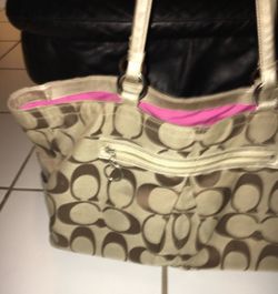Coach Signature Canvas Tote Bag
