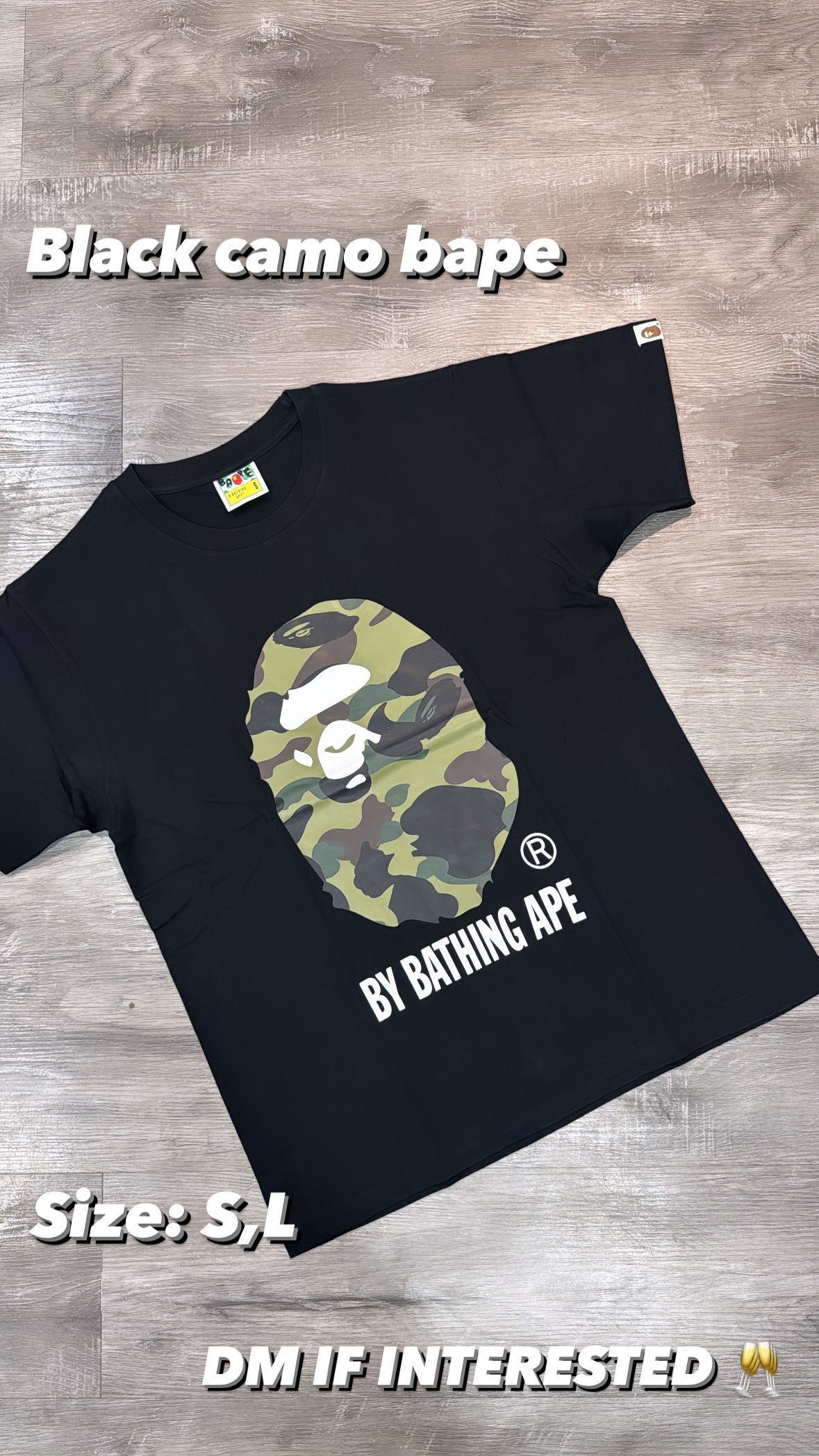 Black Camo Bape Tee